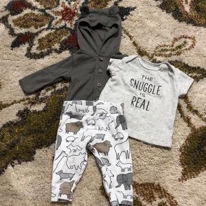 3 Piece “The Snuggle is Real” Outfit